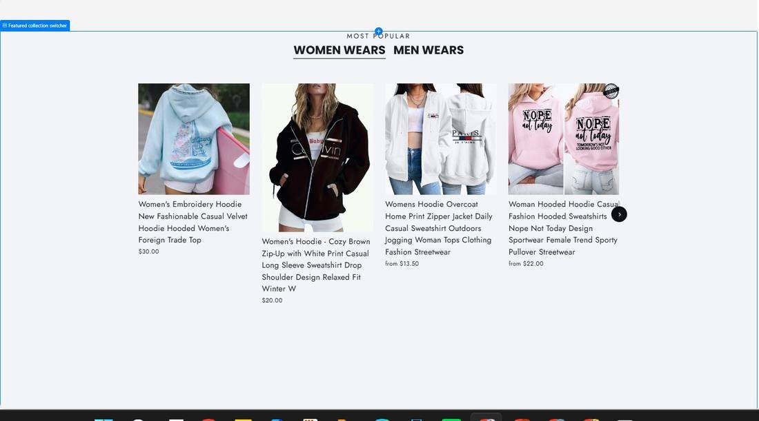 Sheekbutique most popular featured collection switcher for women wears and men wears