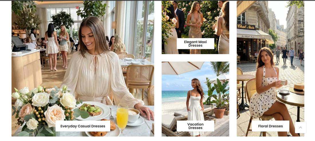 Clotheshomes lifestyle dress collection tiles